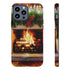 Candles on the Hearth Decorated for Christmas - Impact Resistant Phone Case iPhone 13 Pro Max Matte